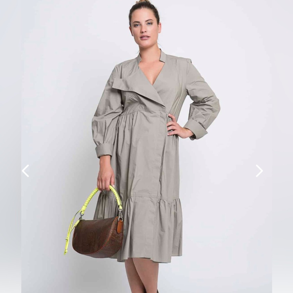 NWT DOROTHEE SHUMACHER WRAP SHIRT DRESS SIZE M